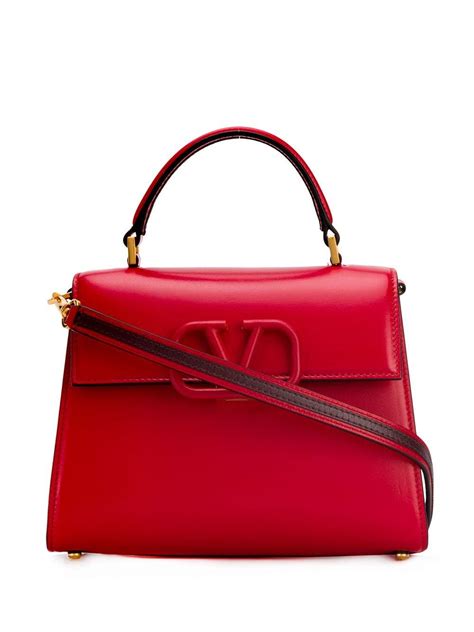 Red Valentino Leather Top Handle Bag